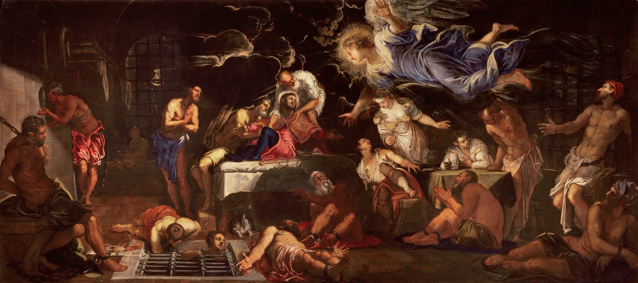 San Roque encarcelado, c.1575 de Jacopo Robusti Tintoretto