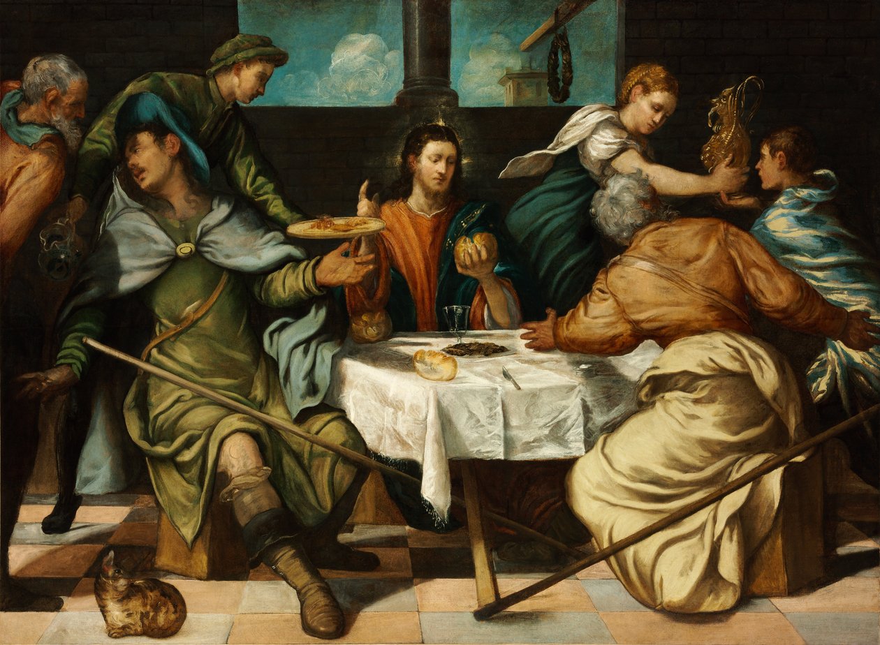 La cena en Emaús de Jacopo Robusti Tintoretto