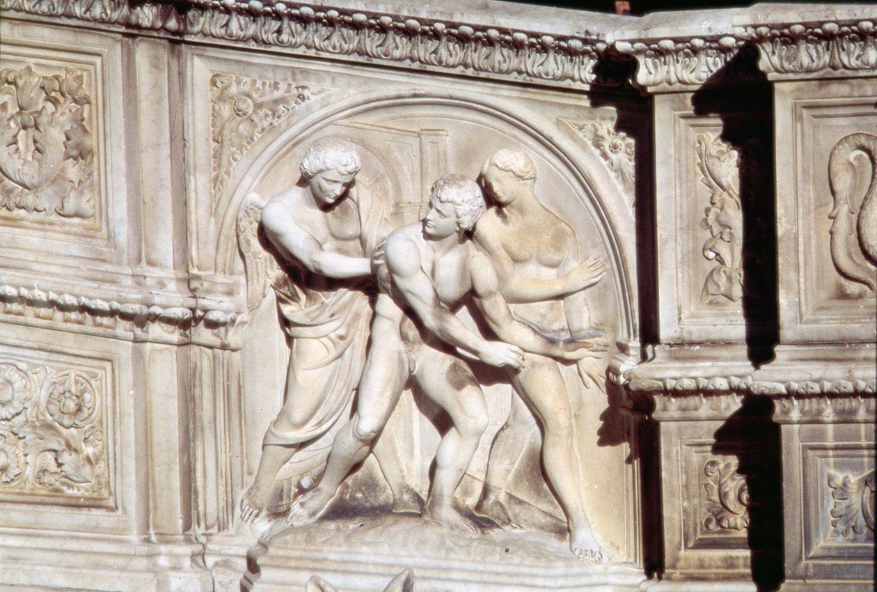 Fonte Gaia (detalle) de Jacopo della Quercia