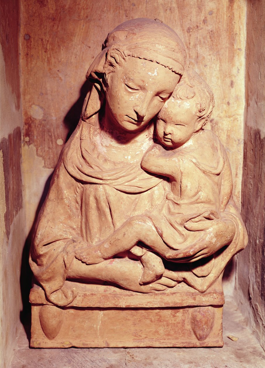 Virgen y Niño (mármol) de Jacopo della Quercia