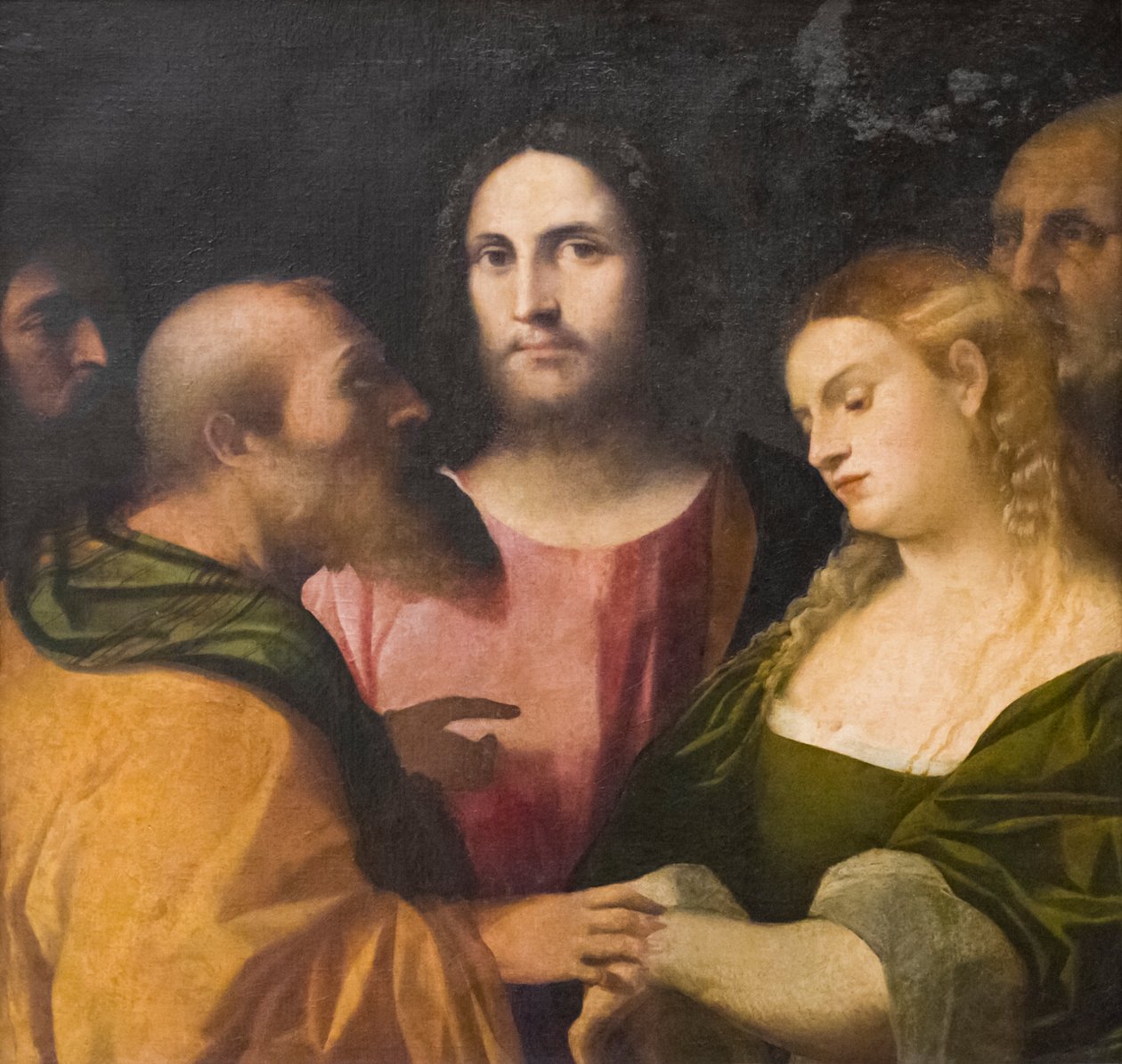 Cristo y la adúltera de Jacopo (c.1480 1528) Palma