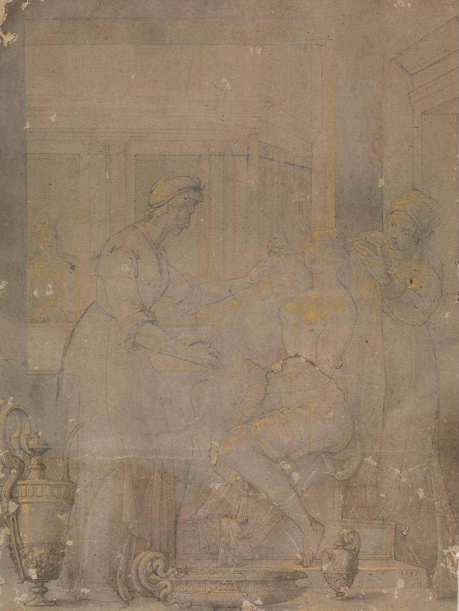 El retrete de Batsheba de Jacopo Ligozzi