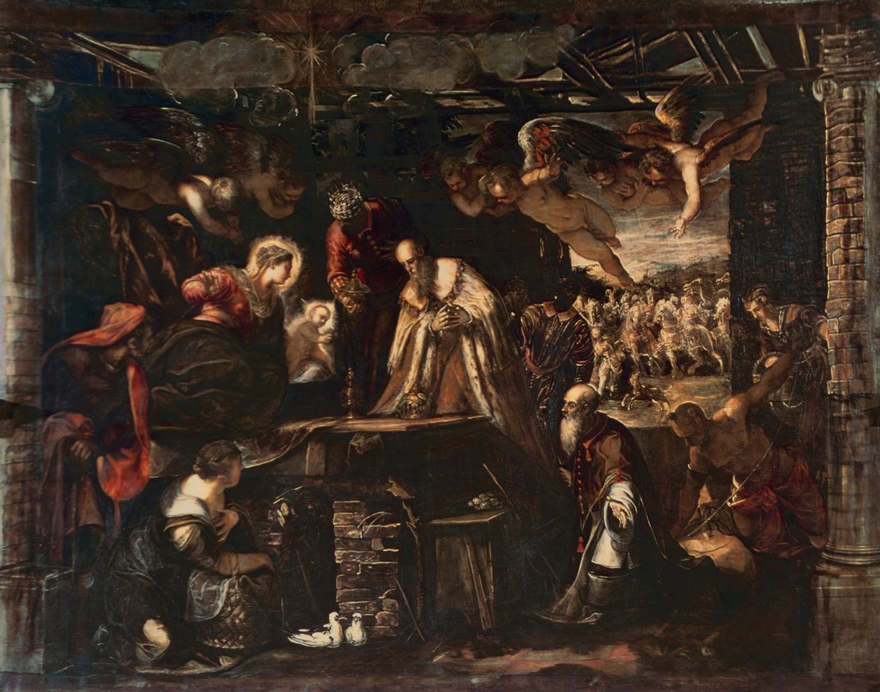 Adoración de los Magos de Jacopo Robusti Tintoretto