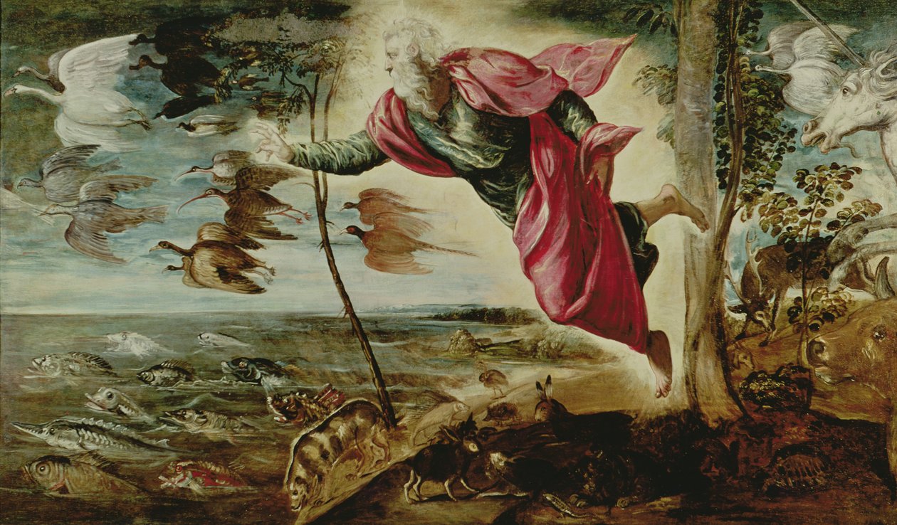 Creación de los animales de Jacopo Robusti Tintoretto