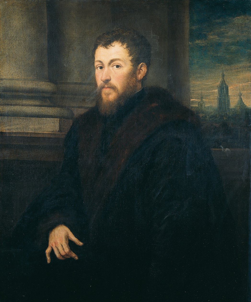 Retrato de un caballero de Jacopo Robusti Tintoretto