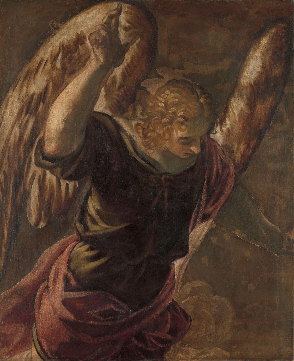 La Anunciación: Ángel, 1560-1584 de Jacopo Robusti Tintoretto