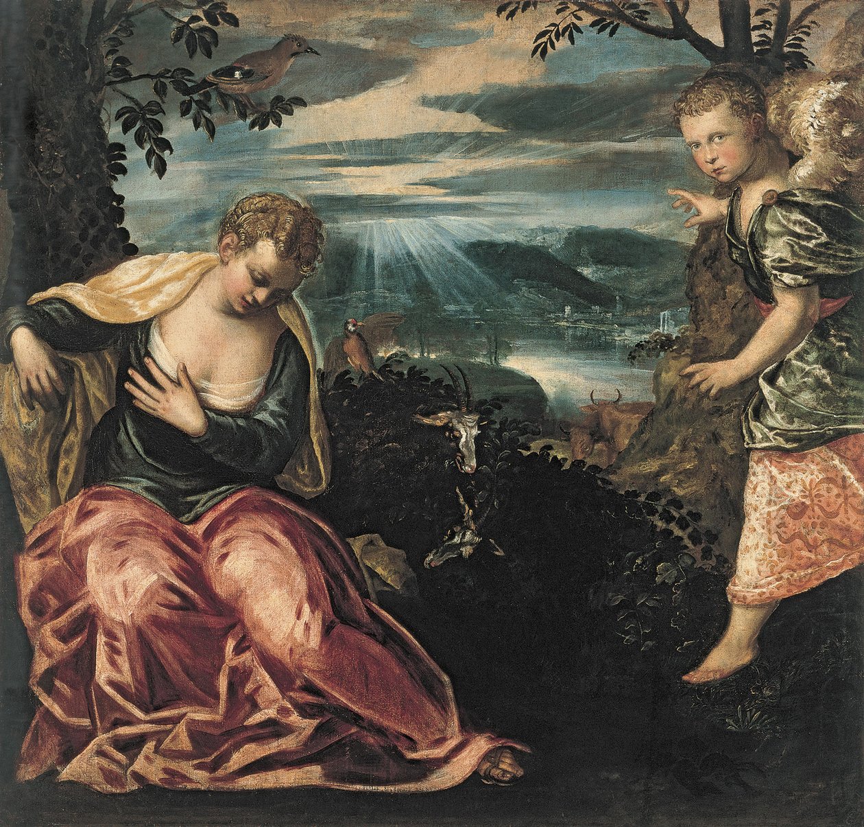 La Anunciación a la esposa de Manoa de Jacopo Robusti Tintoretto