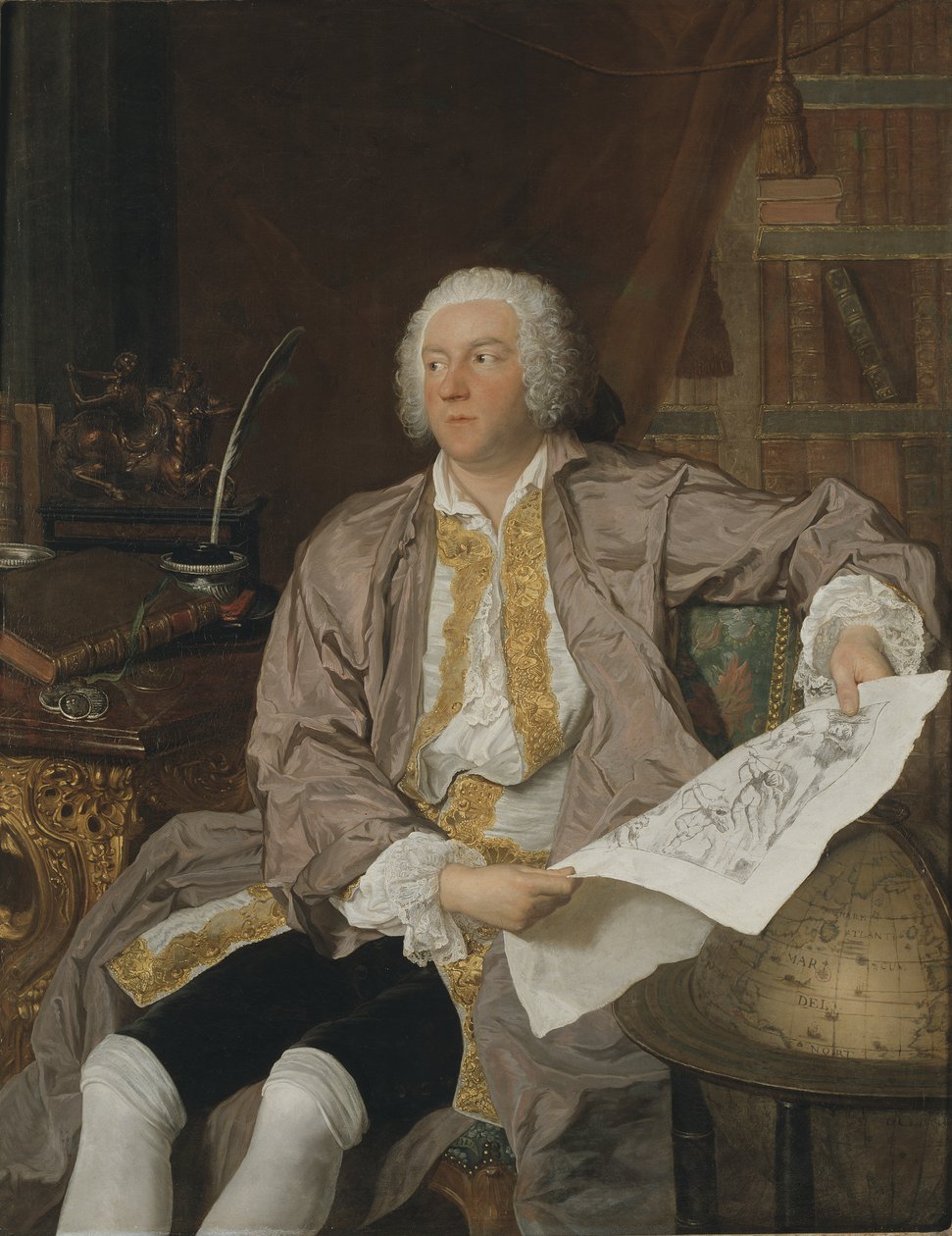 Conde Carl Gustaf Tessin (1695-1770) de Jacques Andre Joseph Camelot Aved