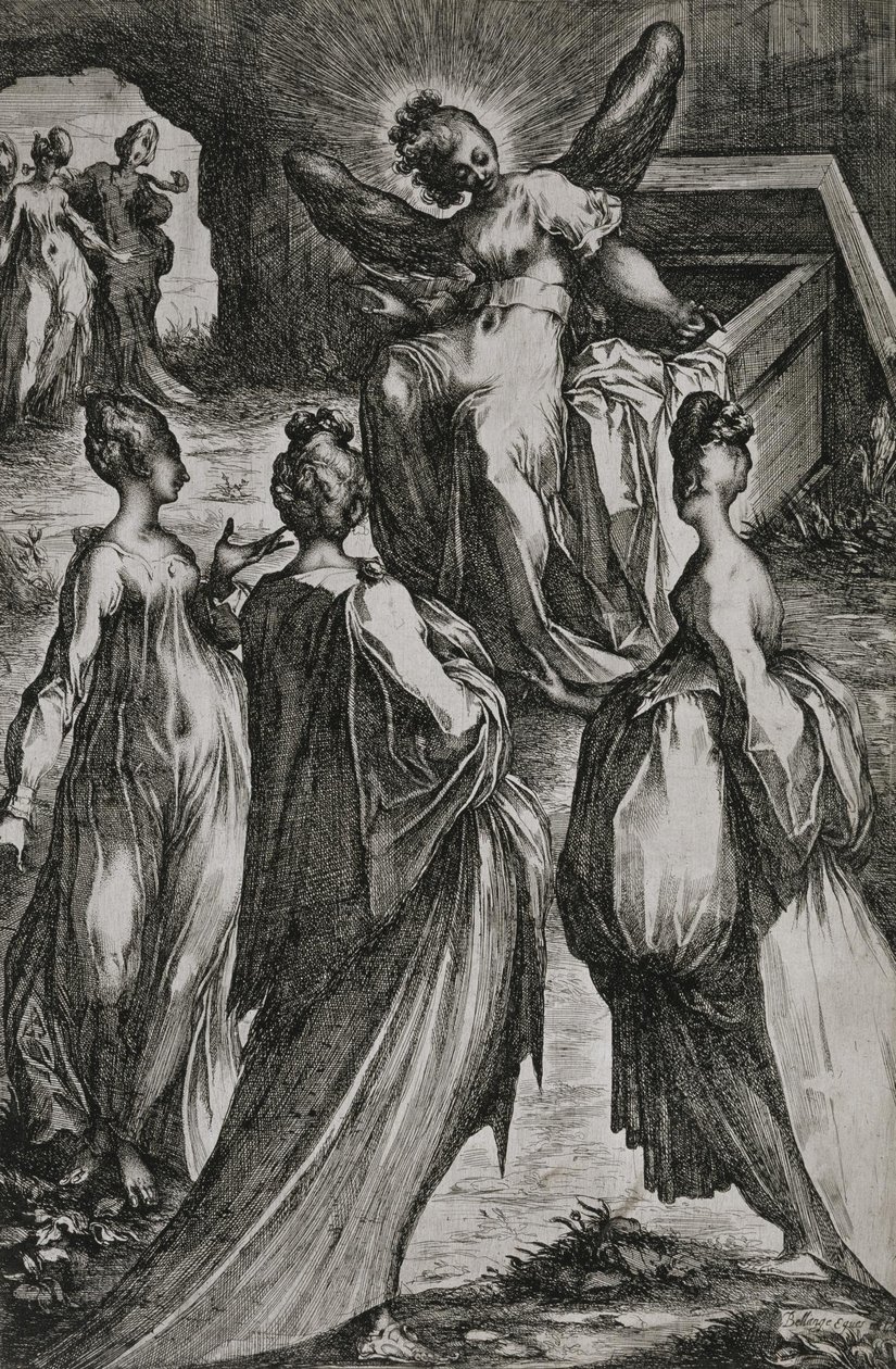 Las santas mujeres en el sepulcro de Jacques Bellange