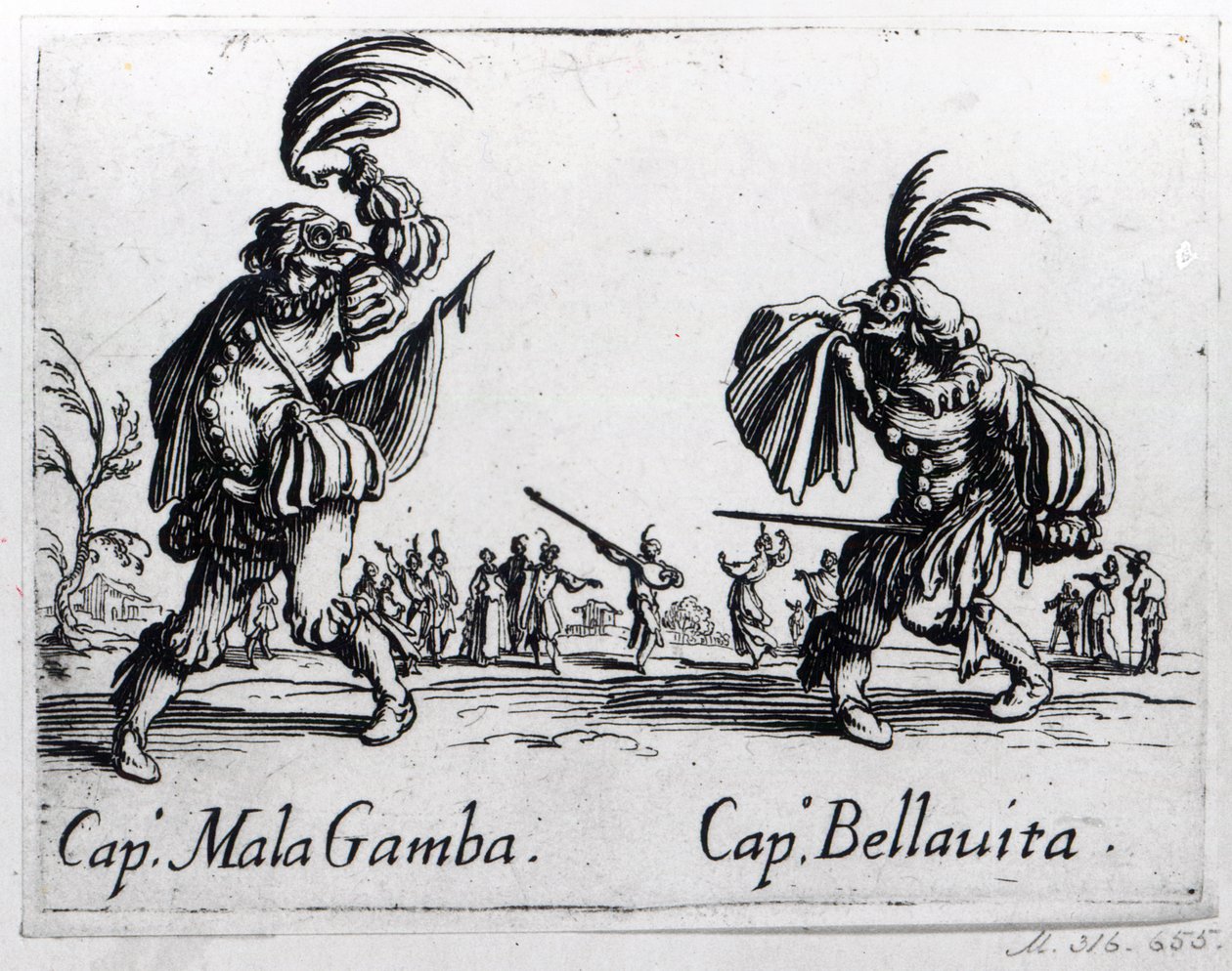 Balli de Sfessania, c.1622 de Jacques Callot
