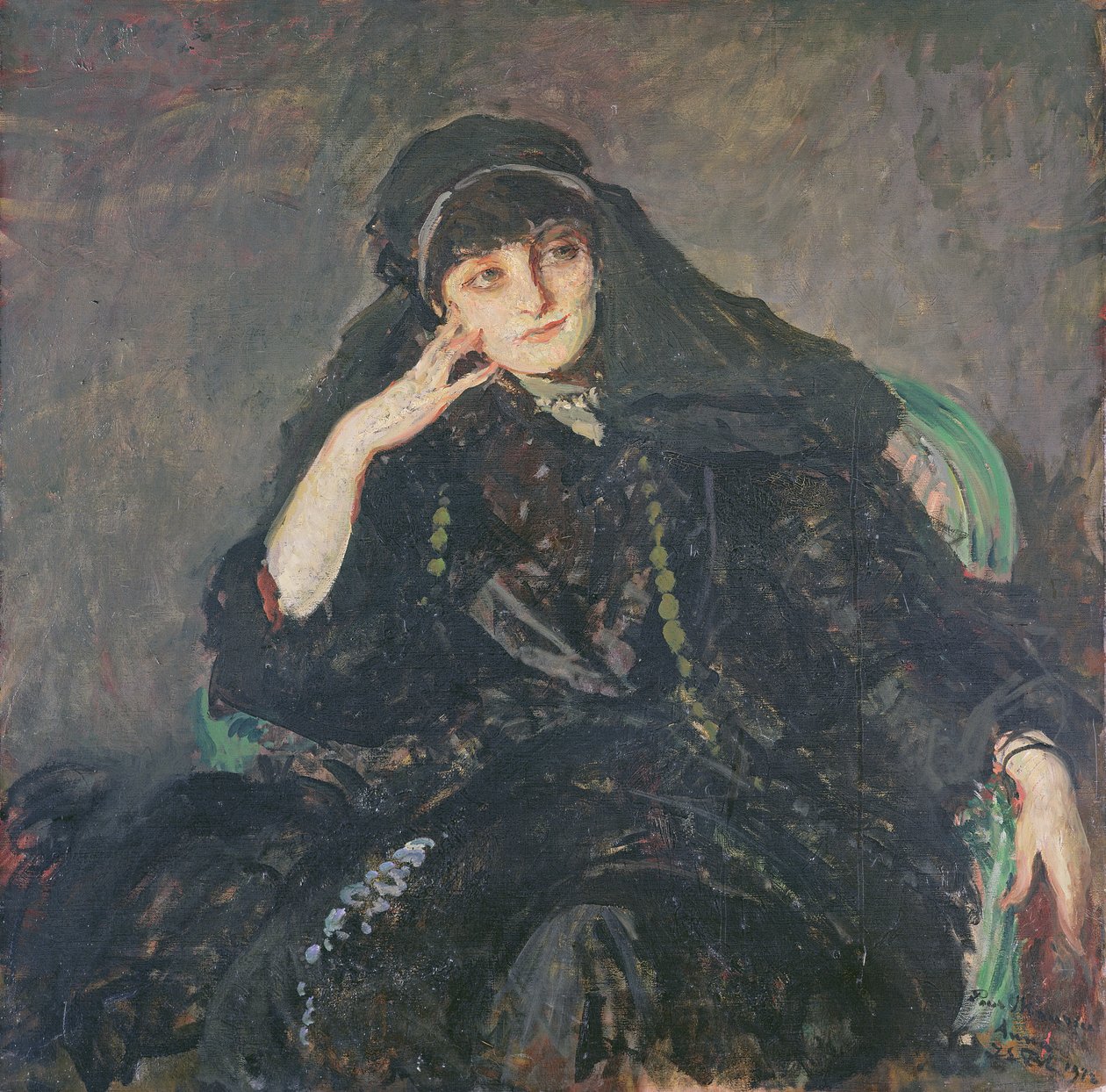 Anna, Condesa de Noailles, 1912 de Jacques Emile Blanche