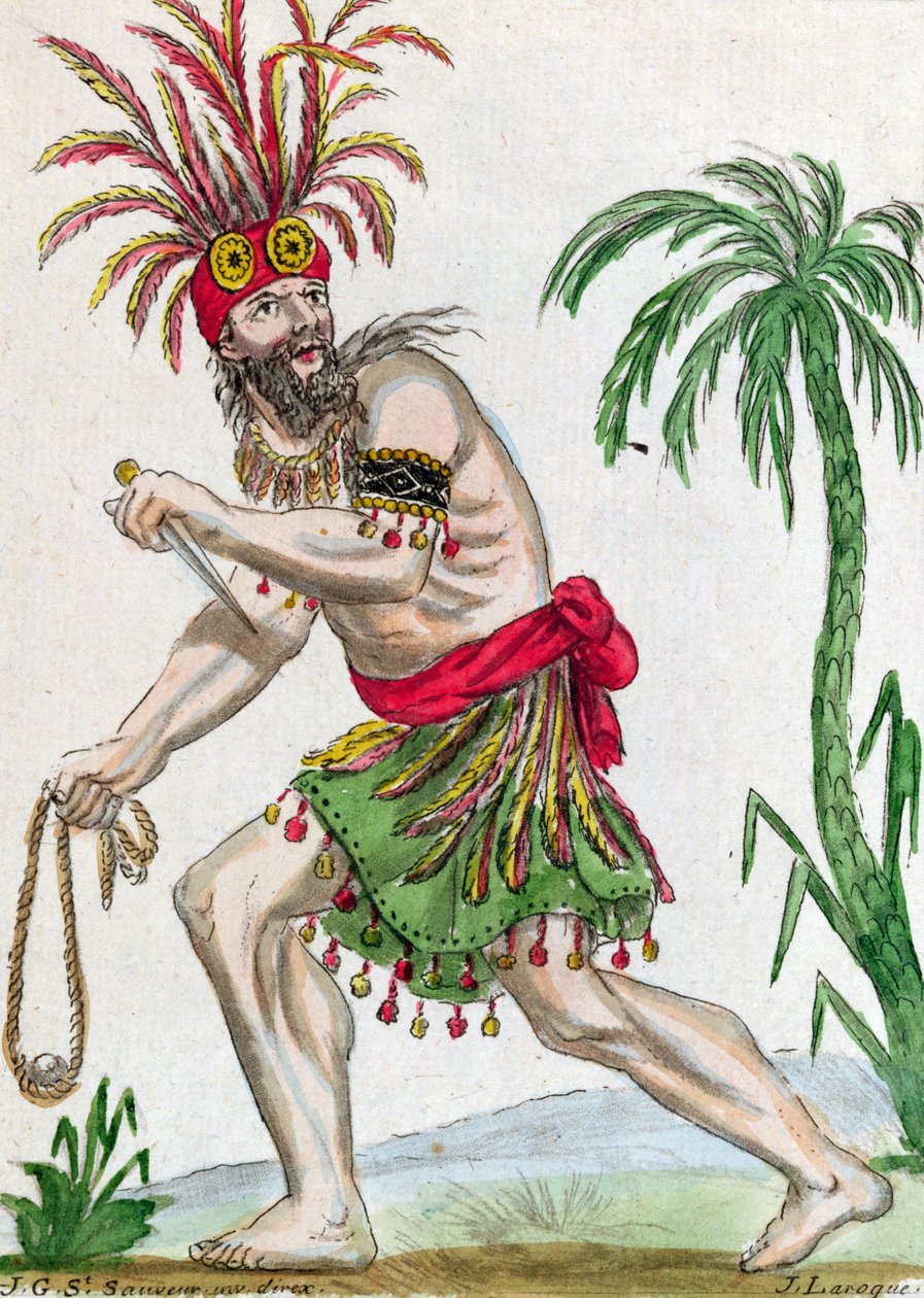 Un salvaje de las Islas Marquesas, de 