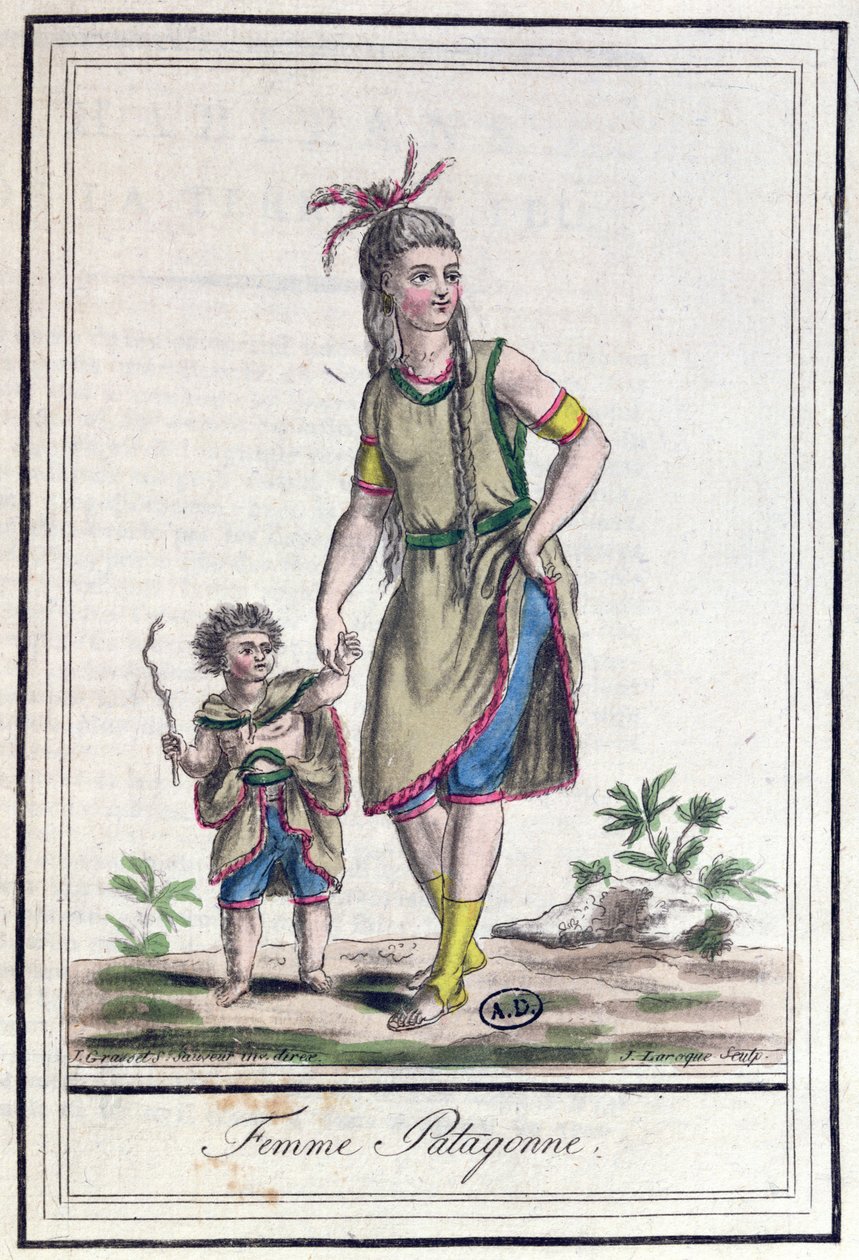 Mujer patagónica, de 