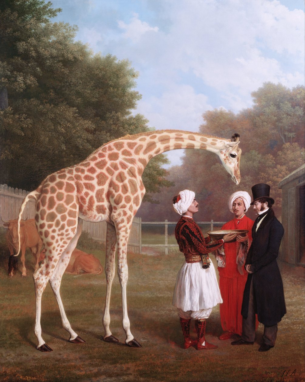 Jirafa nubia de Jacques Laurent Agasse