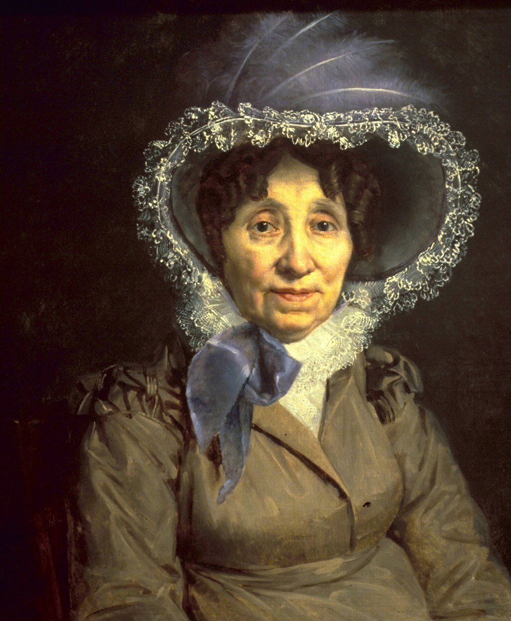 Retrato de una anciana de Jacques Louis David