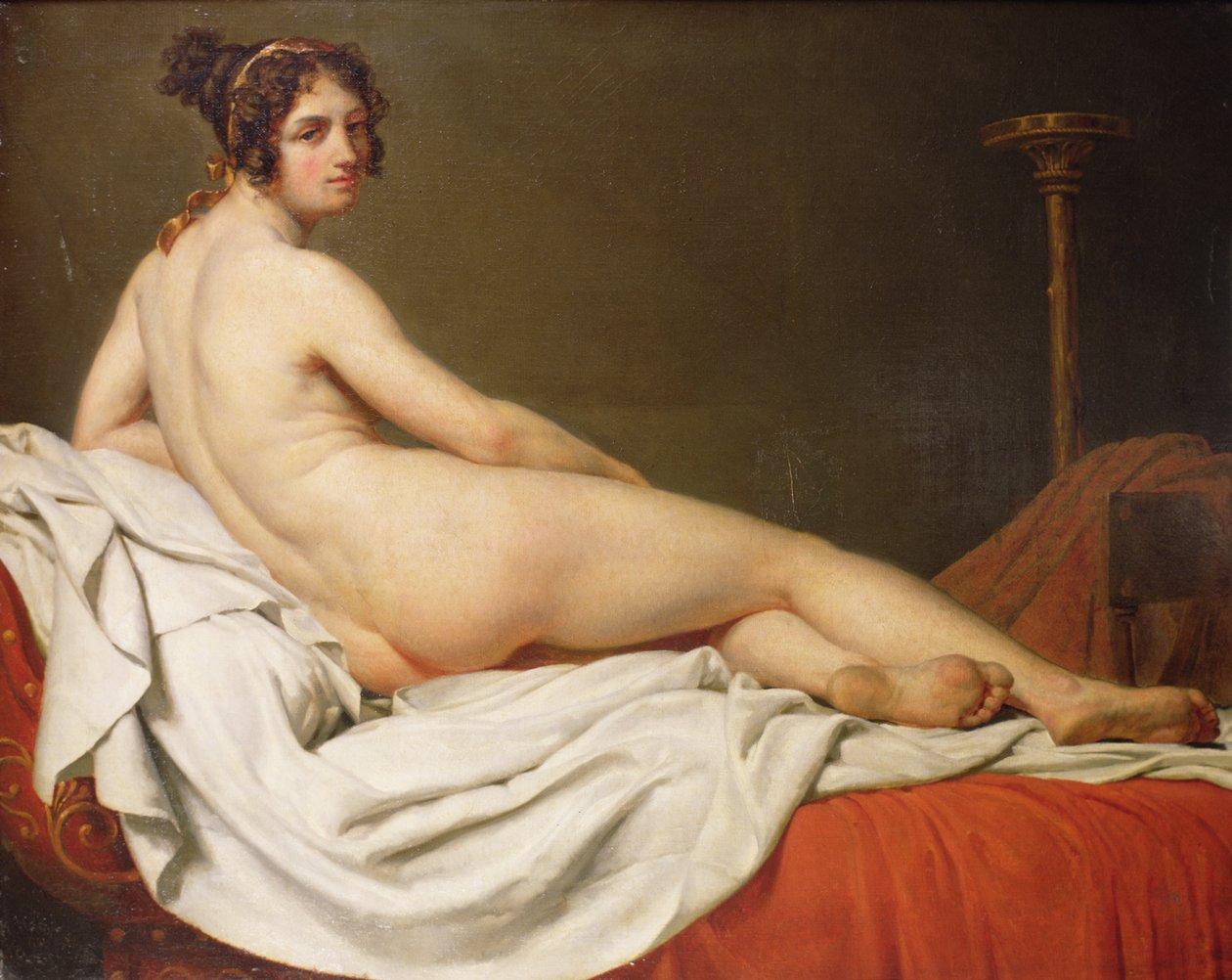 Desnudo reclinado de Jacques Louis David