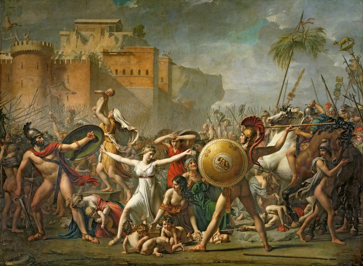Las mujeres sabinas, 1799 de Jacques Louis David
