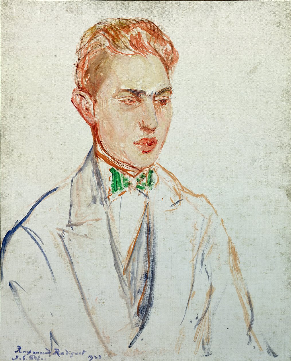 Estudio para un retrato de Raymond Radiguet (1902-23) 1923 de Jacques Emile Blanche