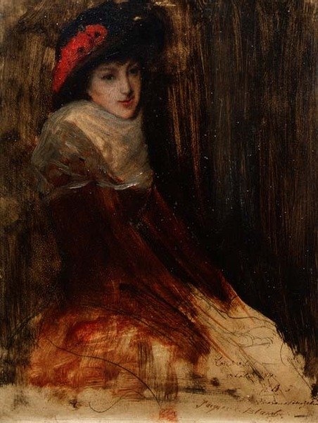 Estudio de una niña joven de Jacques Emile Blanche