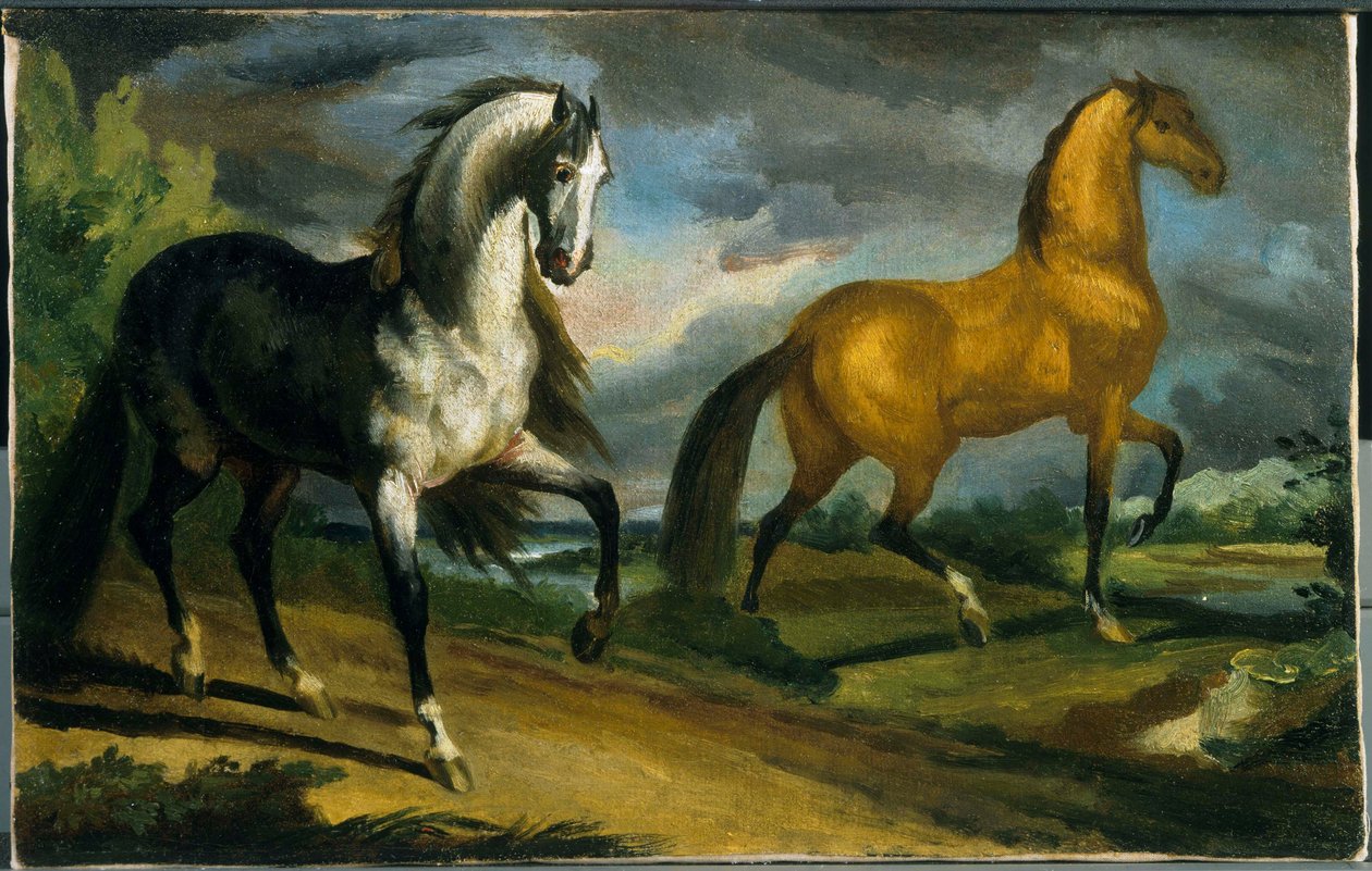 Dos caballos de Jacques Louis David