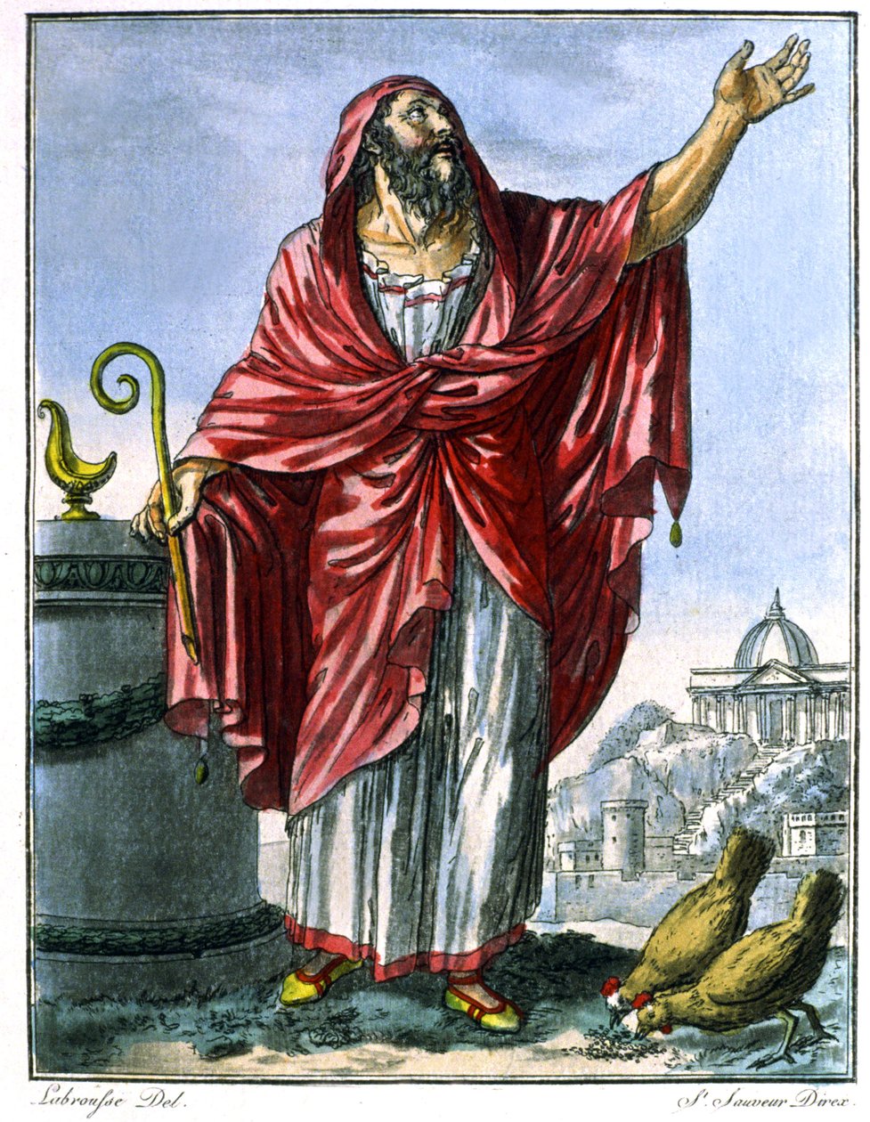 Augur romano de Jacques (after) Grasset de Saint Sauveur