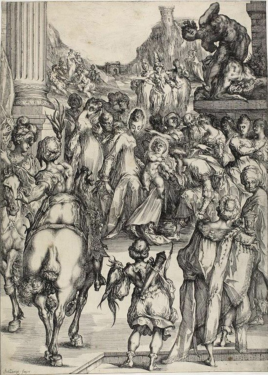 La adoración de los magos de Jacques Bellange