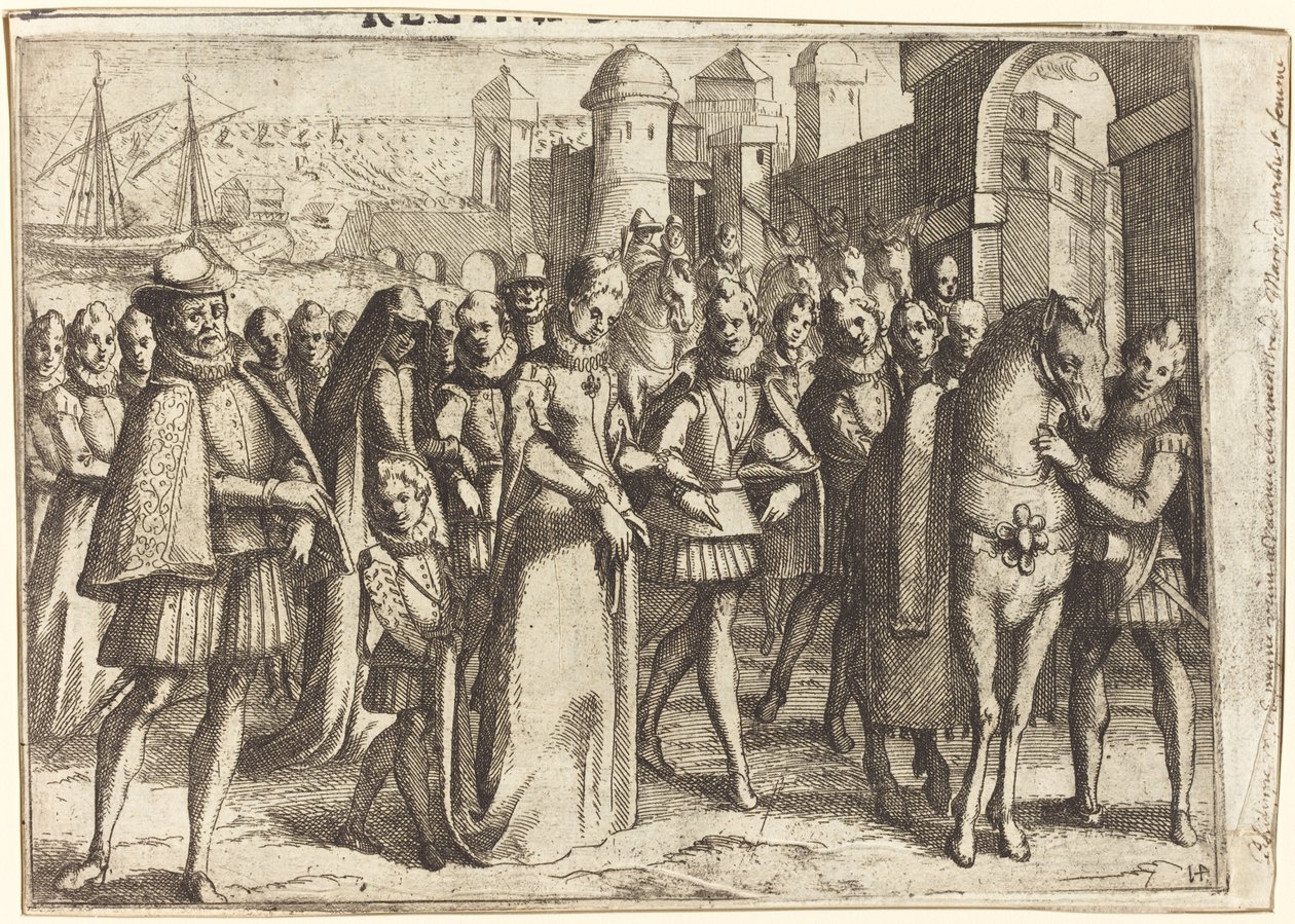Llegada a Valencia [recto] de Jacques Callot