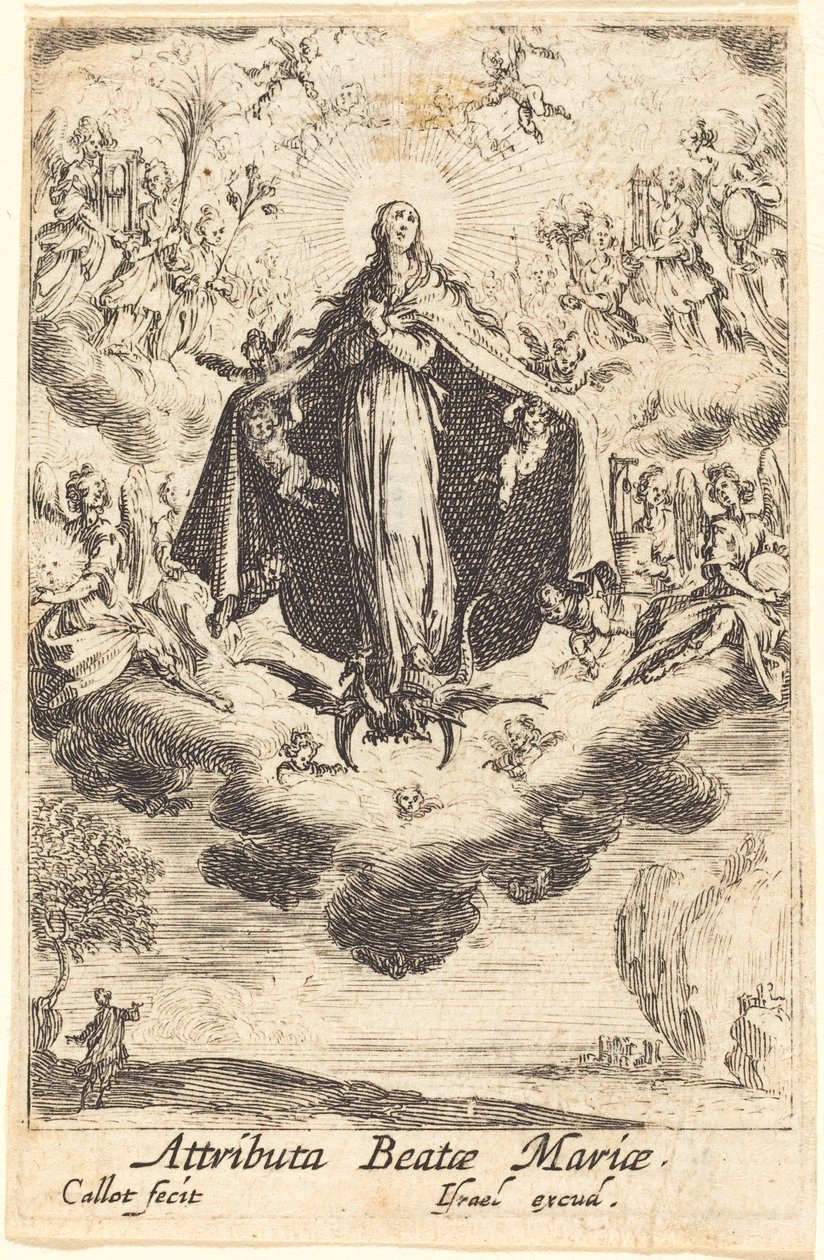 Atributos de la Virgen de Jacques Callot