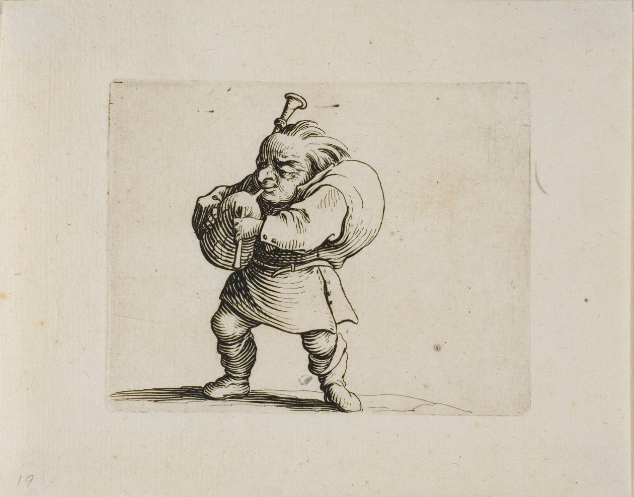 Tocador de Gaita, de Varie Figure Gobbi de Jacques Callot
