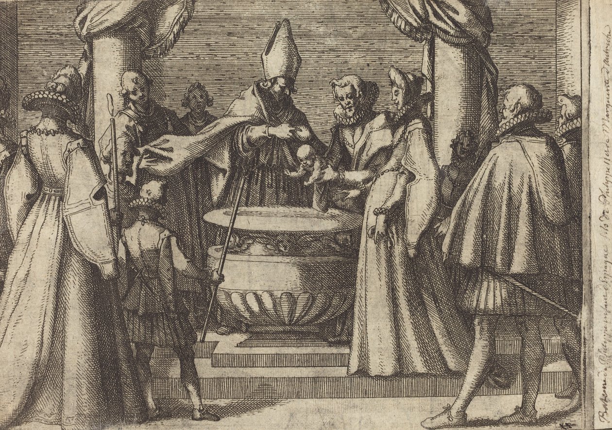 Bautismo del Príncipe de España [verso] de Jacques Callot