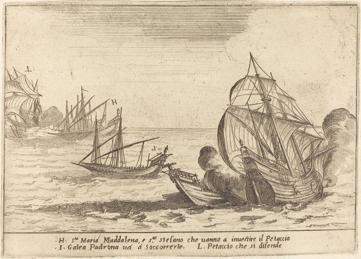 Embarque del Petaccio de Jacques Callot