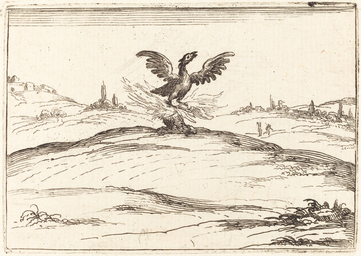 Fénix ardiente de Jacques Callot