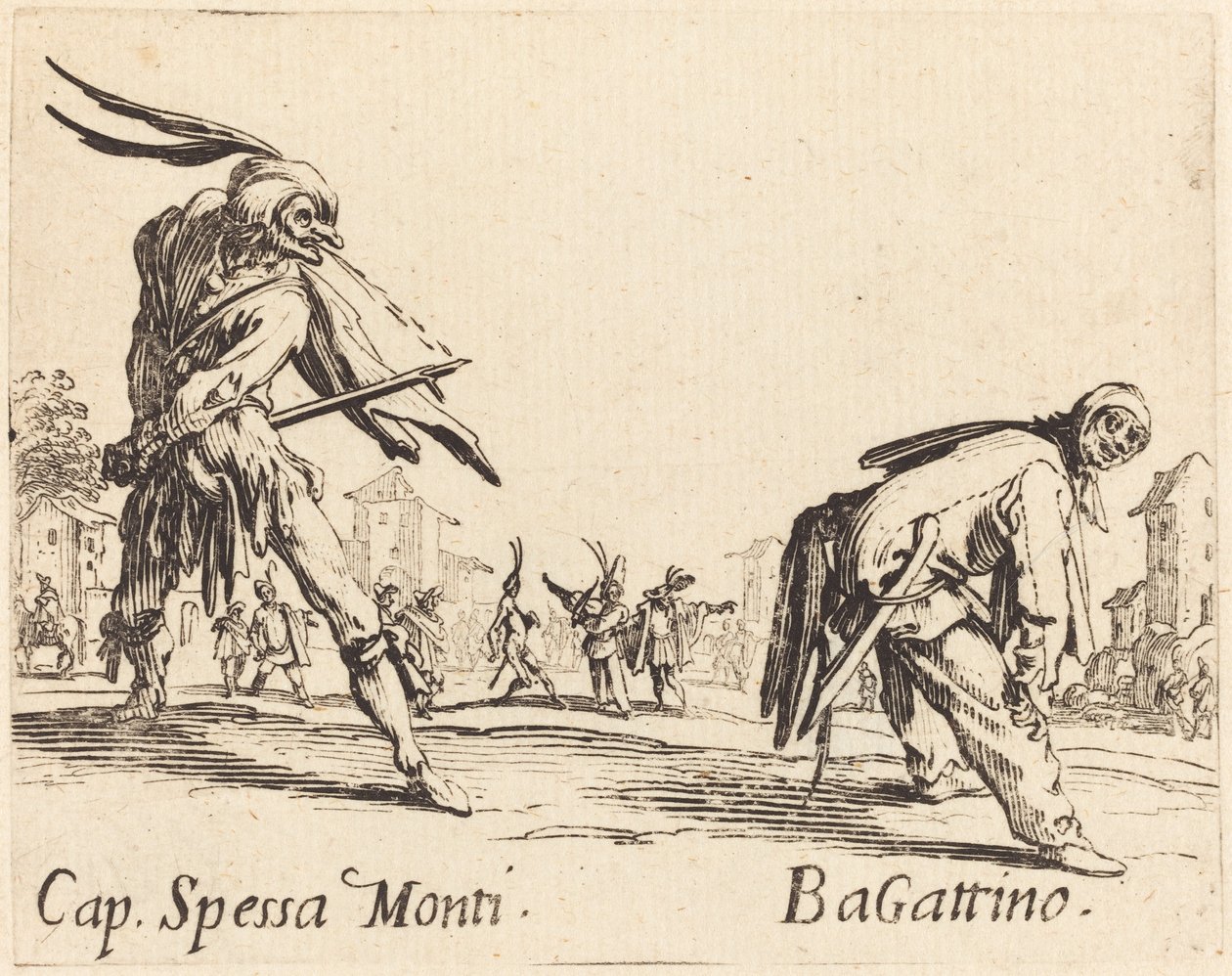 Cap. Spessa Monti y Bagattino de Jacques Callot