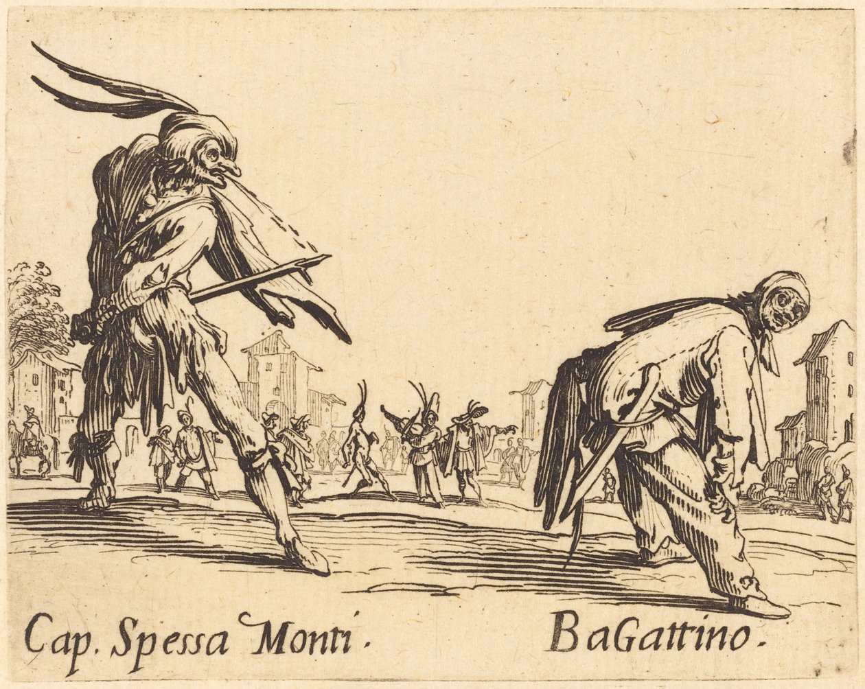 Cap. Spessa Monti y Bagattino de Jacques Callot