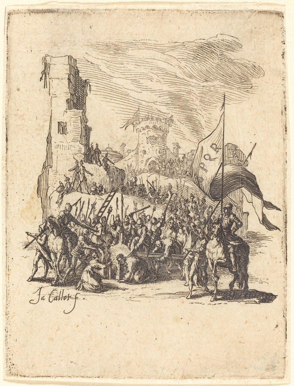 Cristo llevando la cruz de Jacques Callot