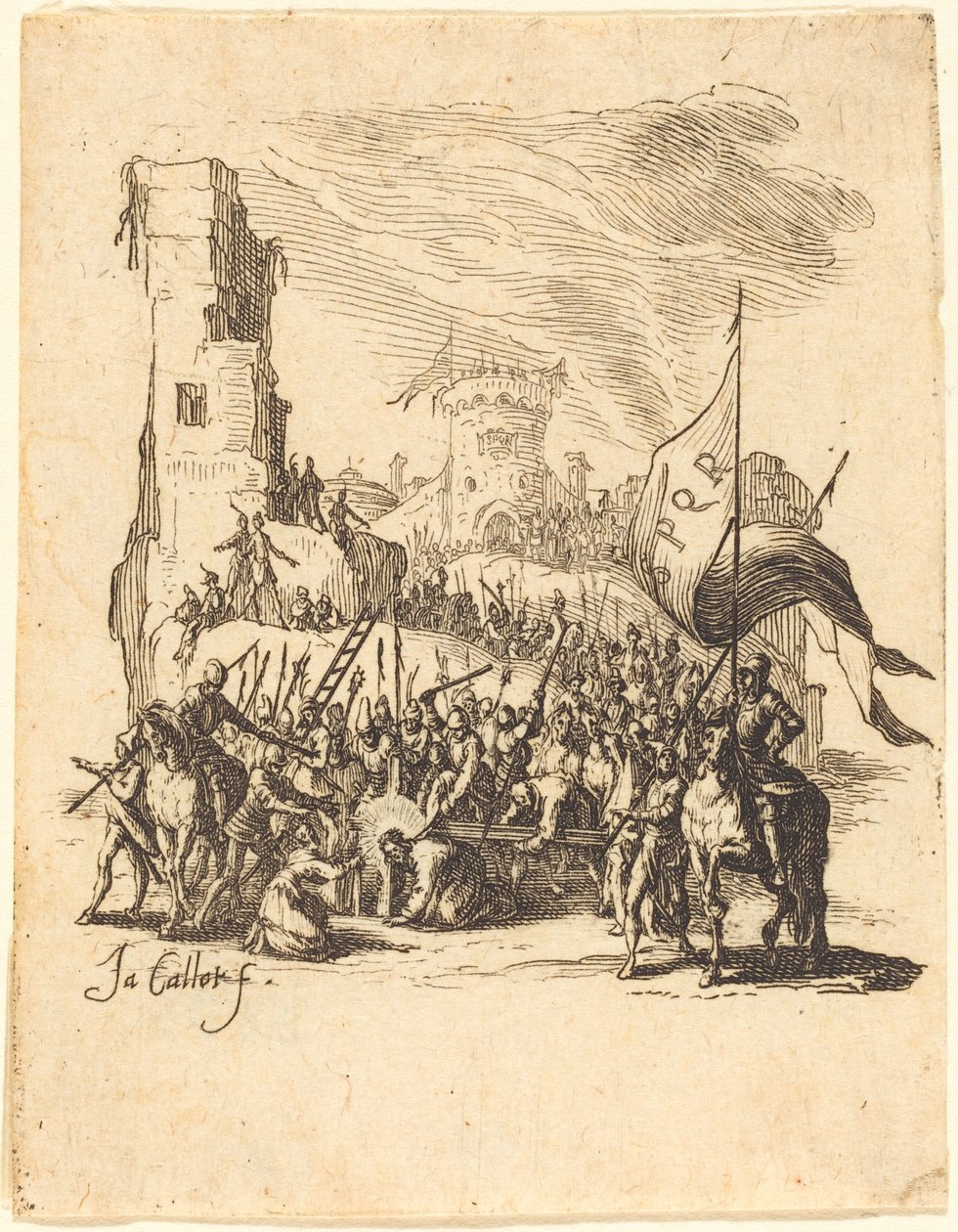 Cristo llevando la cruz de Jacques Callot