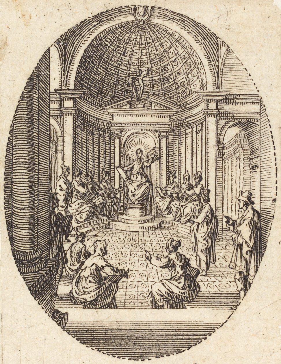 Cristo entre los doctores de Jacques Callot