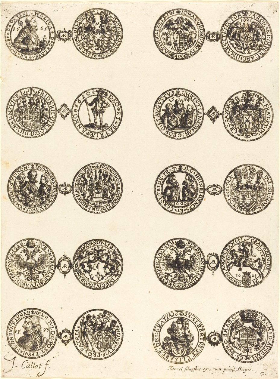 Monedas [lámina 7] de Jacques Callot