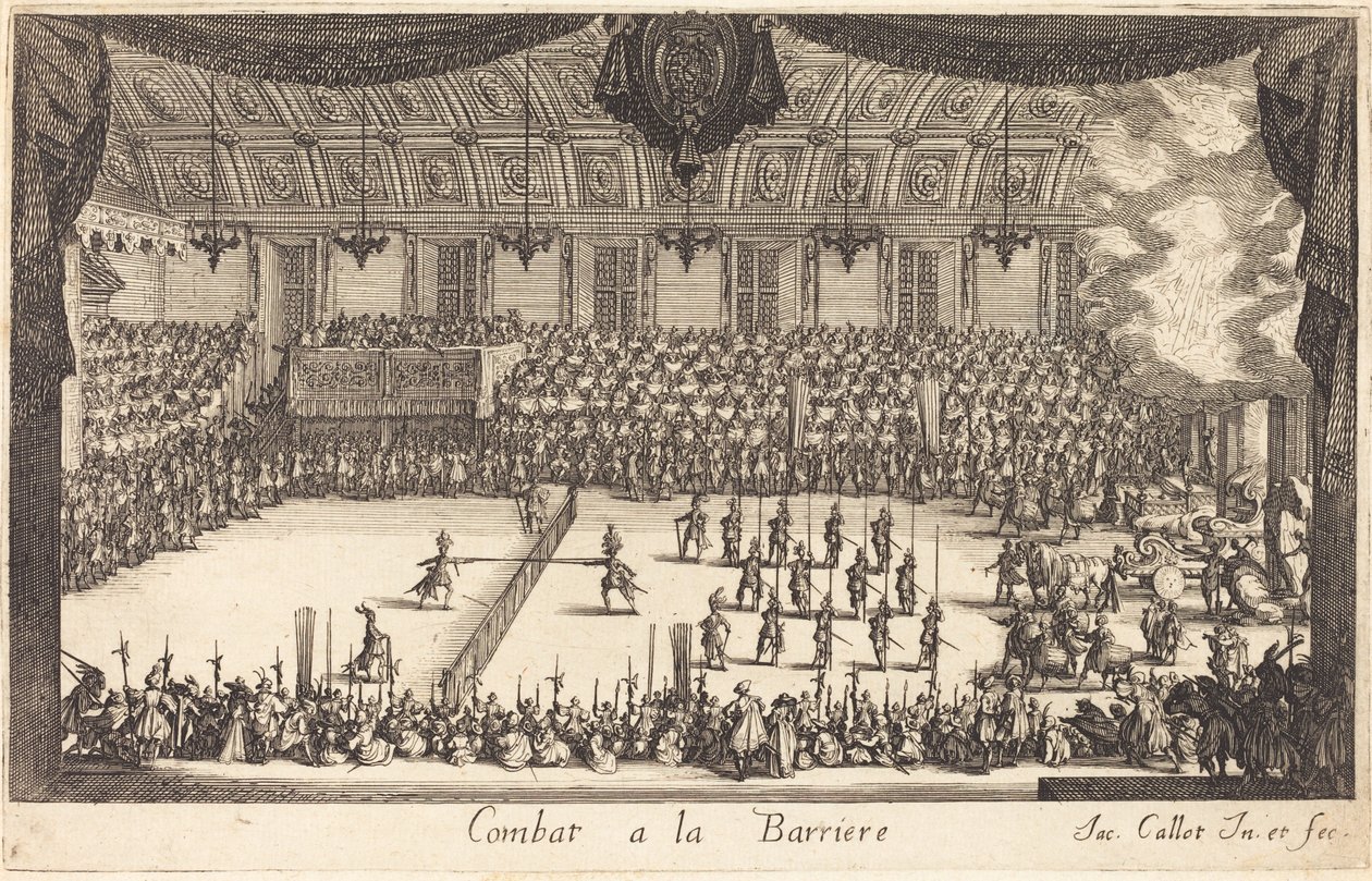 Combate en la barrera de Jacques Callot