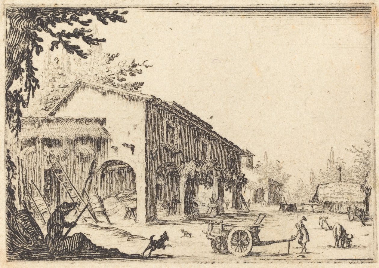 Patio de una Granja de Jacques Callot