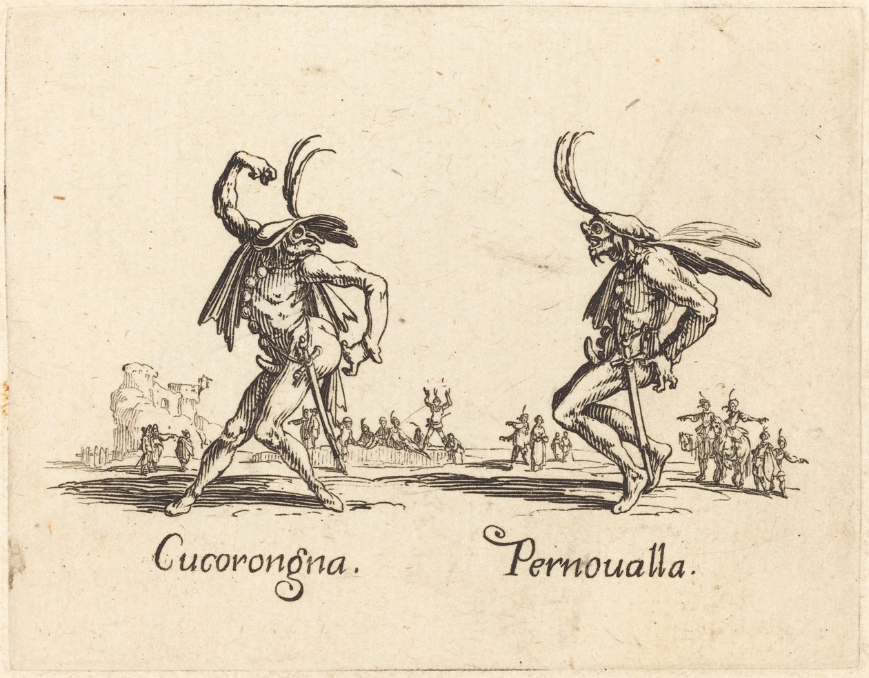 Cucorongna y Pernoualla de Jacques Callot