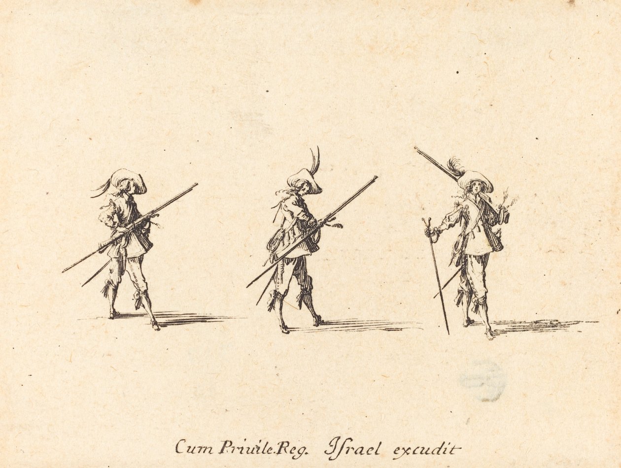 Ejercicio con el mosquete de Jacques Callot