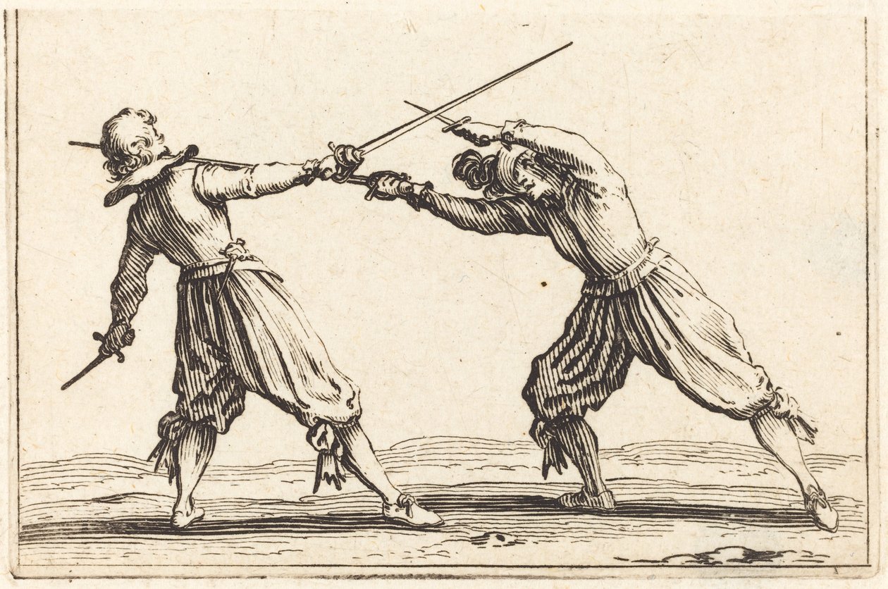 Duelo con espadas y dagas de Jacques Callot