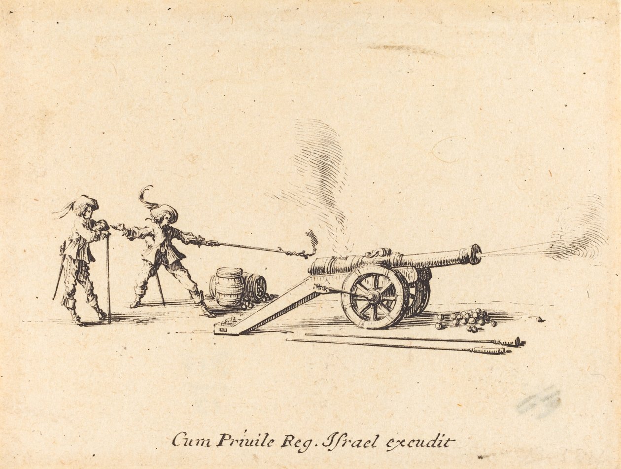 Disparando el cañón de Jacques Callot