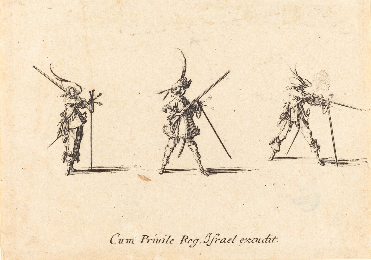 Disparando el mosquete de Jacques Callot