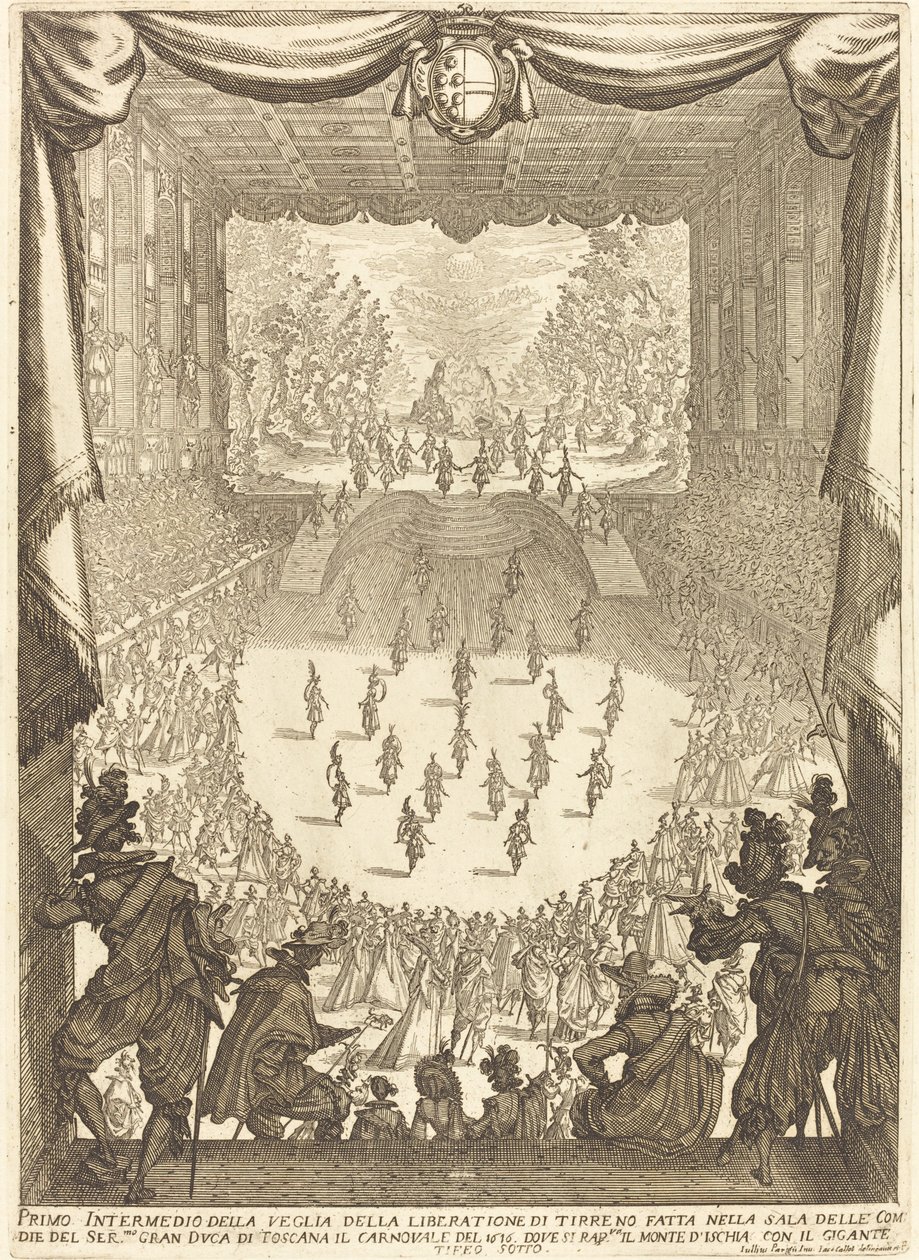 Primer Intermezzo, 1617 de Jacques Callot