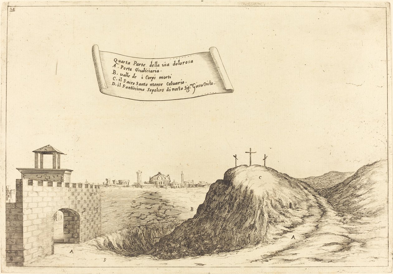 Cuatro partes de la Vía Dolorosa de Jacques Callot