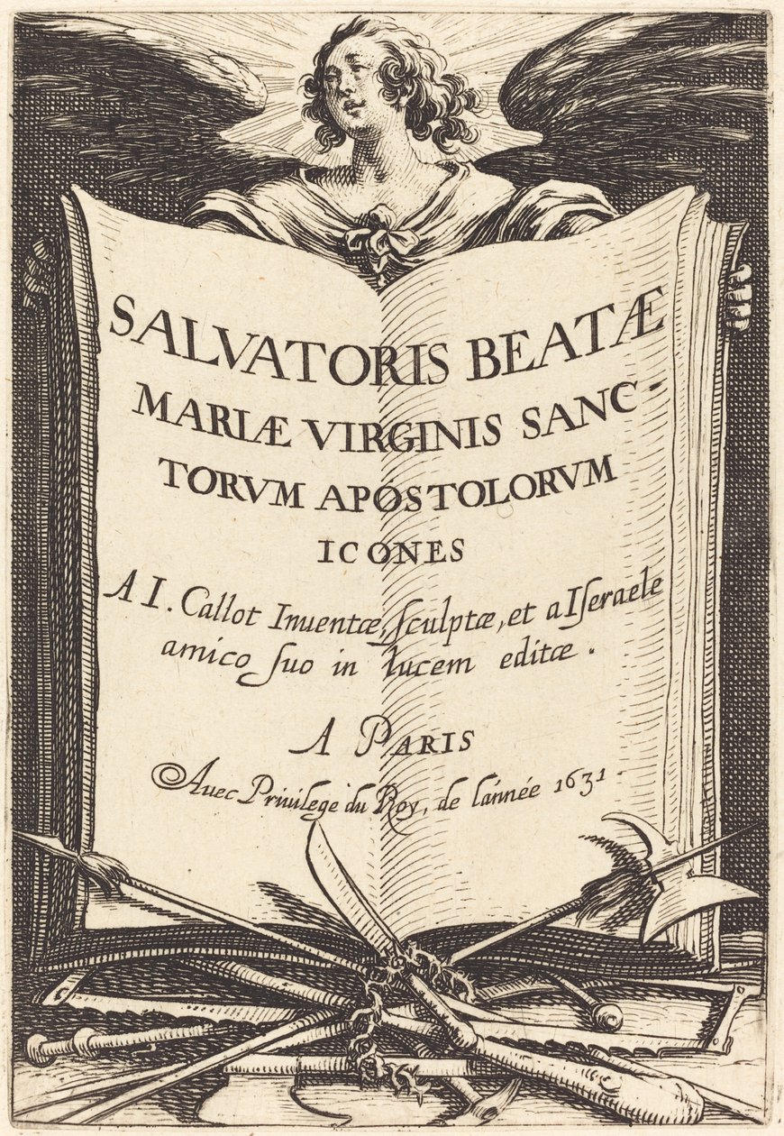 Frontispicio para "Los Grandes Apóstoles" de Jacques Callot