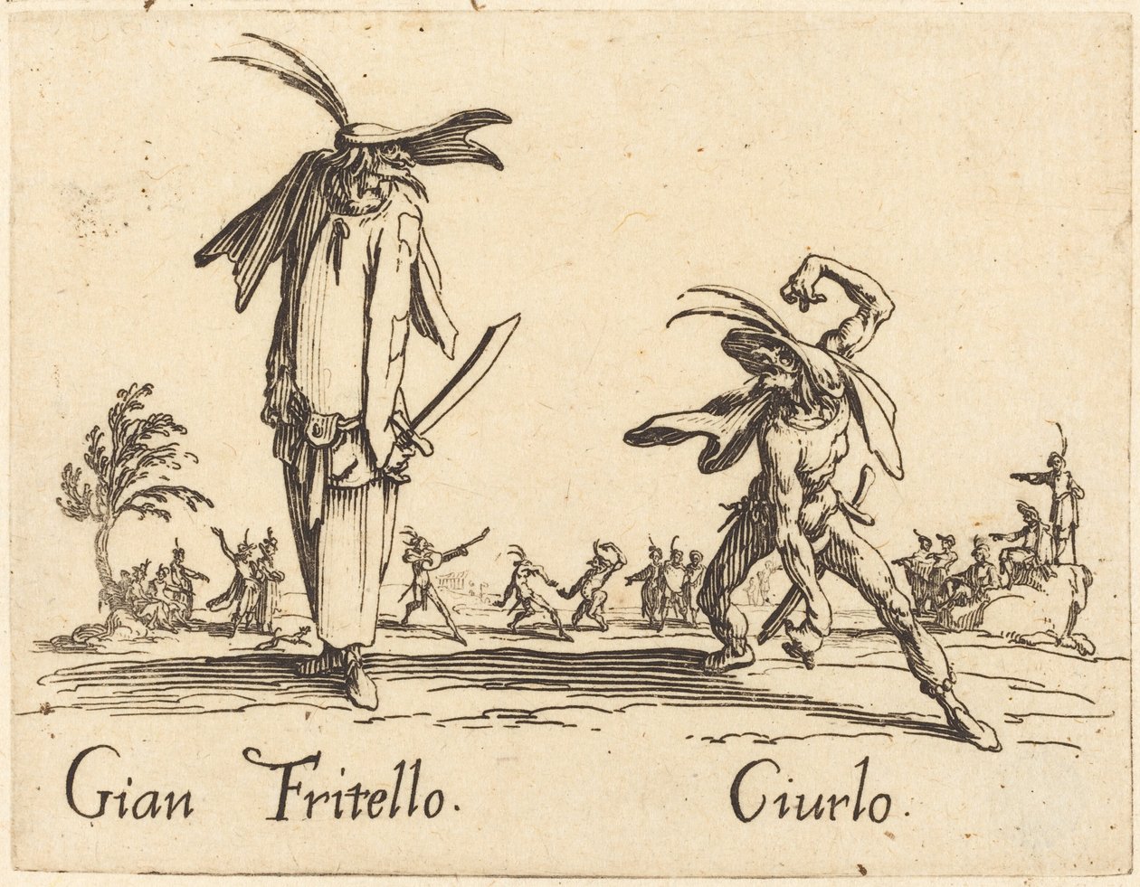 Gian Fritello y Ciurlo de Jacques Callot