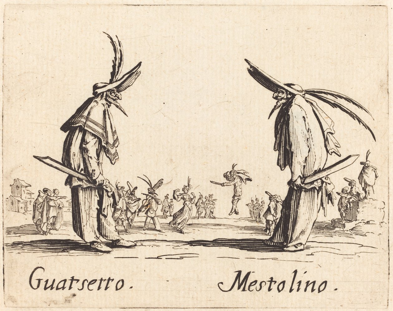 Guatsetto y Mestolino de Jacques Callot